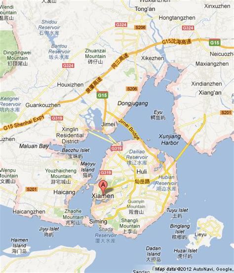 Map of Xiamen