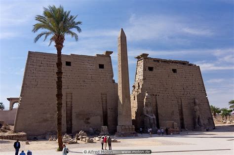 First pylon and obelisk picture photo. Luxor temple, Luxor, Egypt | Egypt, Luxor egypt, Luxor