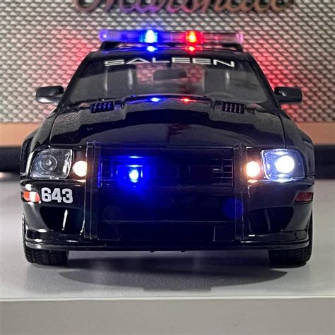 Transformers Barricade Decepticons Ford Saleen Mustang Police Car Version Vehicle Die Cast 1:18 ...