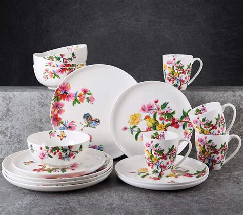 Mikasa Butterfly Chip Resistant Garden 16-Piece Dinnerware Set, Service For 4, Assorted | China ...