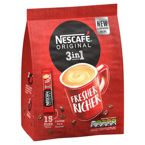 NESCAFÉ Original 3 in 1 15 x 17g (255g) | Instant & Ground Coffee ...