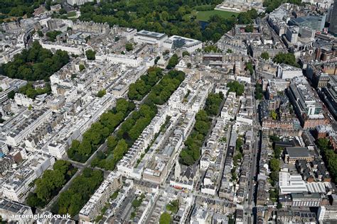 aeroengland | aerial photograph of Eaton Square Gardens.Belgravia London England UK showing ...