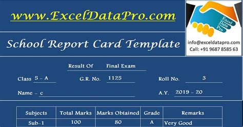 Report Card Format Template - SampleTemplatess - SampleTemplatess