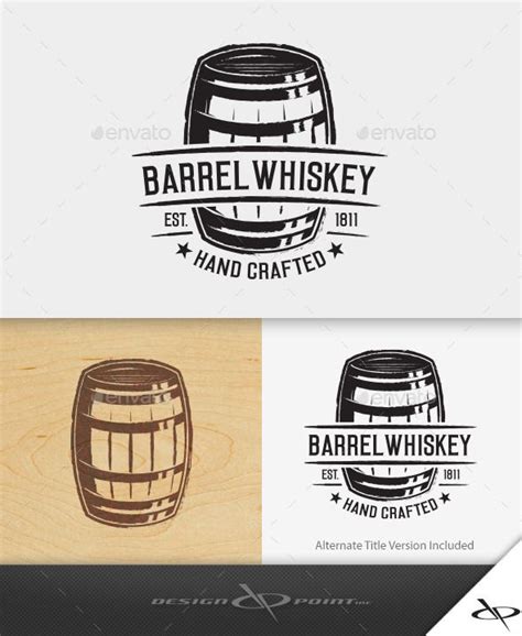 Barrel Whiskey Logo | Whiskey logo, Wine logo, Logo inspiration vintage