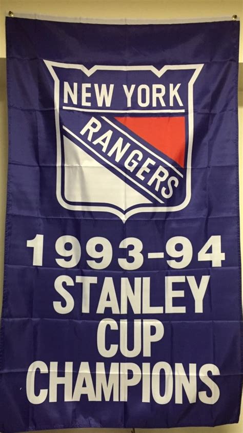 New York Rangers Stanley Cup Champions Banner Flag 1928 1933