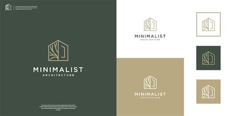 Premium Vector | Minimalist architecture logo luxury home with root logo design