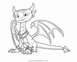 Cynder Skylanders Spyros Adventure Coloring Page For Kids  Free sketch template