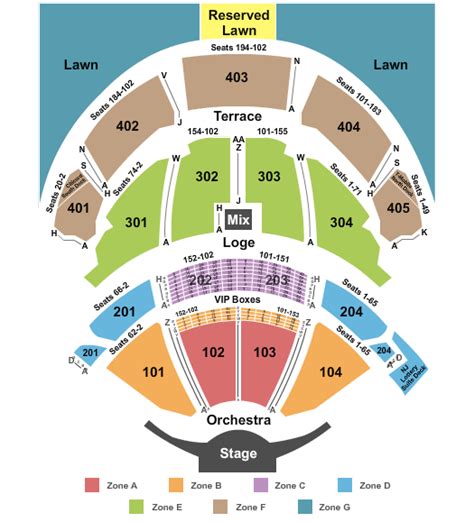 Pnc Arts Center Virtual Seating Chart - Center Seating Chart