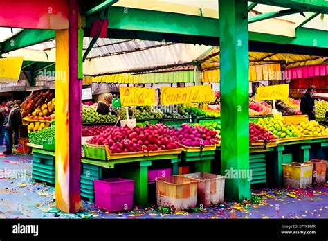 market stall at street food Stock Photo - Alamy