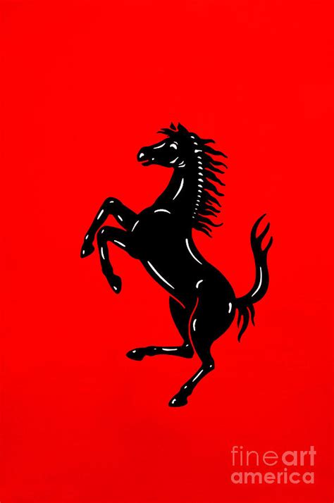 Ferrari Prancing Horse Graphic Photograph by Howard Koby - Pixels