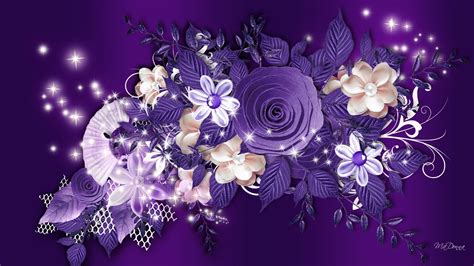 Purple Roses Background Wallpaper - WallpaperSafari