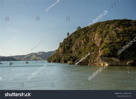 Sunrise Over Cooks Beach On Coromandel Stock Photo 2149967455 ...