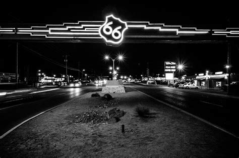 Route 66 Sign in Black and White Photograph by Anthony Doudt | Fine Art America