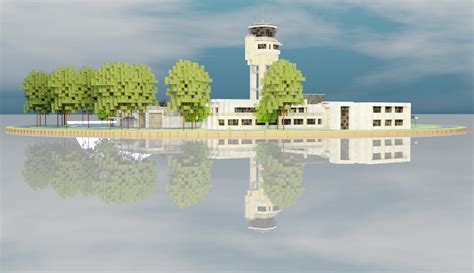 Toulouse-Blagnac airport control tower - BTE 1:1 scale Minecraft Map