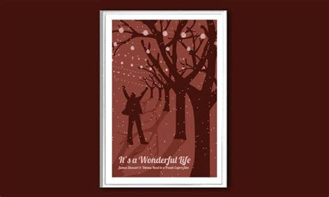 Movie Poster It's a Wonderful Life Retro Print in Various - Etsy | Wonderful life movie, Its a ...