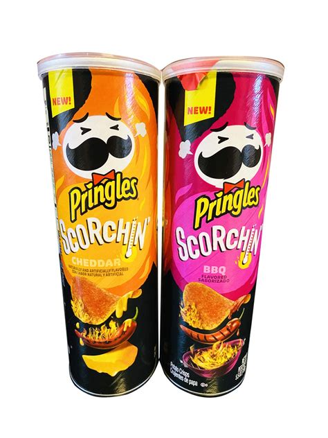 Buy Pringle Pringles Scorchin Cheddar & BBQ 2 Flavors Barbecue And ...