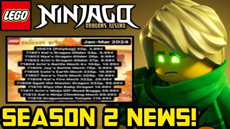 SEASON 2 SETS REVEALED! 🐲 Ninjago Dragons Rising News! Ninjago 2024 Sets!