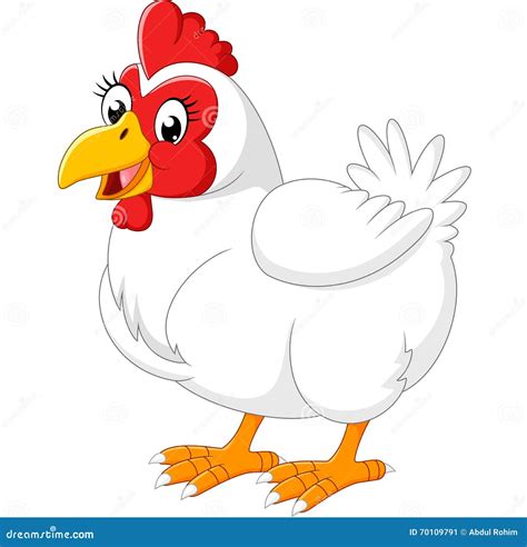 Cartoon Hen Stock Illustration - Image: 70109791