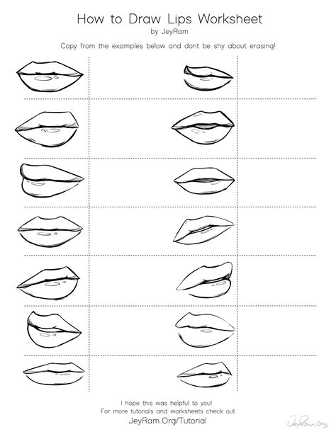 How To Draw Mouth Step By Step