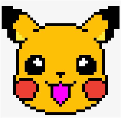 Pikachu - Pikachu Pixel Art Minecraft Transparent PNG - 1200x1200 - Free Download on NicePNG