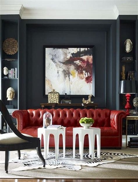 20+ Top Modern Red Sofa Design Ideas for Living Room in 2020 | Red living room decor, Red sofa ...