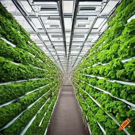 Vertical farming greenhouse on Craiyon