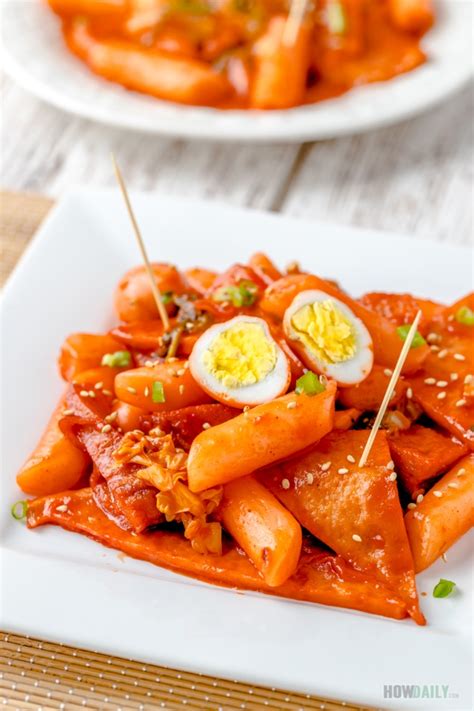 Korean Tteokbokki Recipe: Spicy and Chewy Rice Cakes