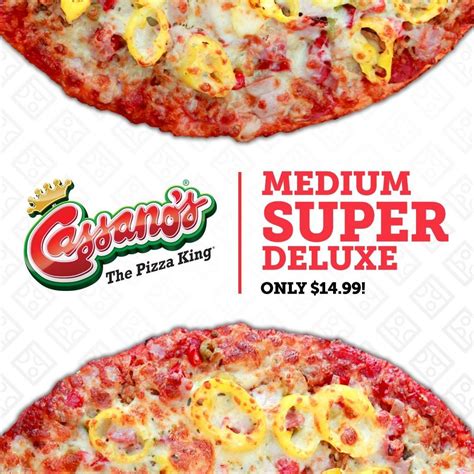 Cassano's Pizza King menu in Urbana, Ohio, USA