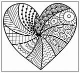 Awesome Zentangle Coloring Pages Sketch Page sketch template