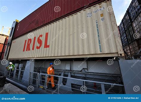 Cargo Ship Worker editorial photo. Image of industrial - 31951606