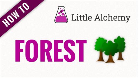 How to make a FOREST in Little Alchemy - YouTube