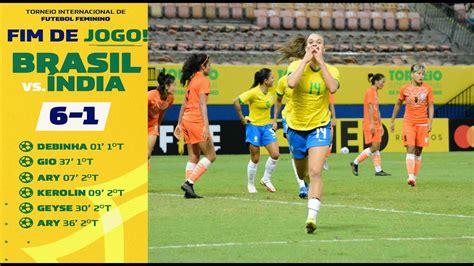 Brazil vs India (6-1) || All Goals & Highlights || Women's Football ...