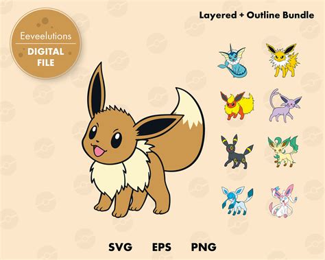 Eevee Pokemon SVG