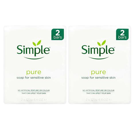 Buy Simple Soap Bar 125g Twin Pack x 4 Packs by Simple Online at Low ...