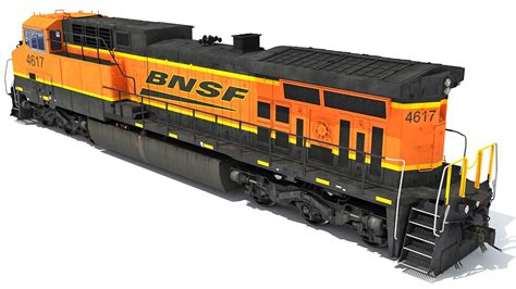 3D Ge Ac4400cw Locomotive Bnsf Model - TurboSquid 1501823