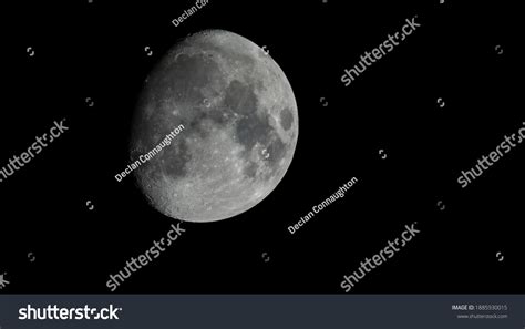 Minimalist Black White Image Moon Surface Stock Photo 1885930015 ...