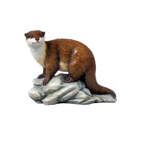 Otter on Rock Sculpture in 2022 | Animal statues, Rock sculpture, Otter ...