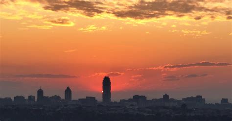 Johannesburg skyline at sunset Free Stock Video Footage, Royalty-Free ...