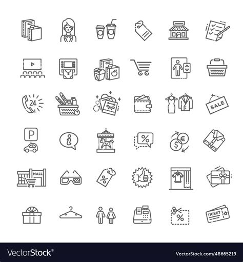 Market shopping mall Royalty Free Vector Image