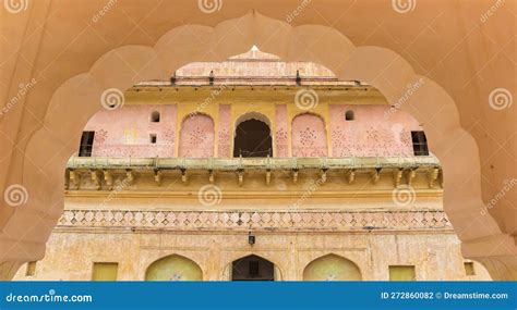 Colorful Architecture of the Amber Fort in Jaipur Stock Photo - Image ...