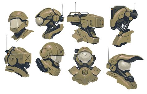 Heads by ~fightpunch on deviantART | Robot concept art, Sci fi concept art, Robot art