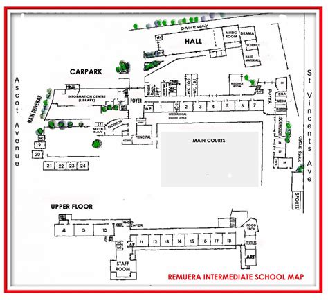 Map of School Layout | Remuera Intermediate School - Quality education for both local and ...