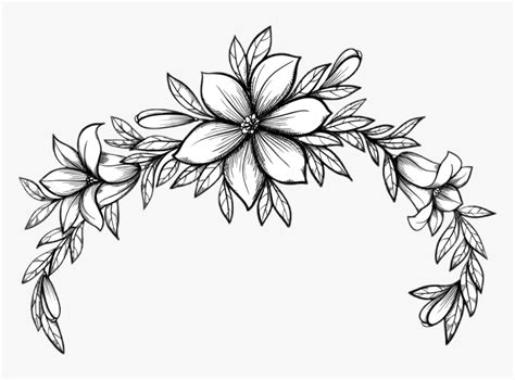 #blackandwhite #lineart #outline #flowers #floral #flowercrown ...