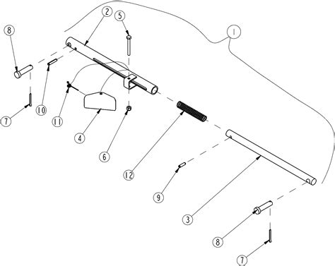 LAND PRIDE TREKER 4400NT VEHICLE CARGO BOX TILT LOCK UP ARM OEM PARTS | Buy Direct | Order ...