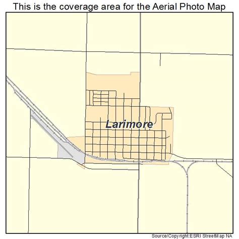 Aerial Photography Map of Larimore, ND North Dakota