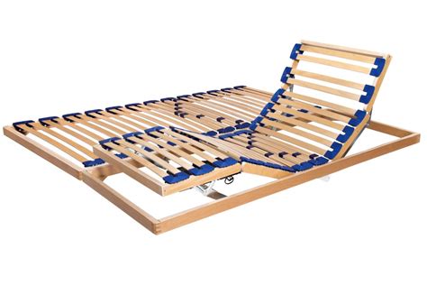 Electric Adjustable Slatted Bed Base Active in Solid Beech Wood