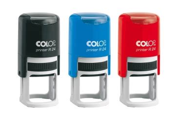 Cache-Corner - Colop stamp round - diameter 24mm