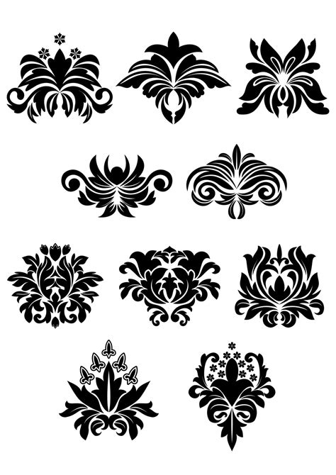 Floral design elements set 11520122 Vector Art at Vecteezy