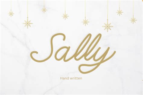 1 Sally Font Designs & Graphics