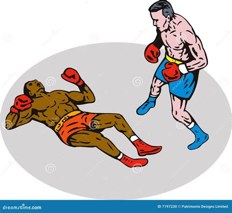 Boxing Knockout Cartoon Vector | CartoonDealer.com #85847451